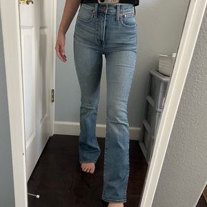 Madewell Skinny Flare Jeans in Ellsworth Wash